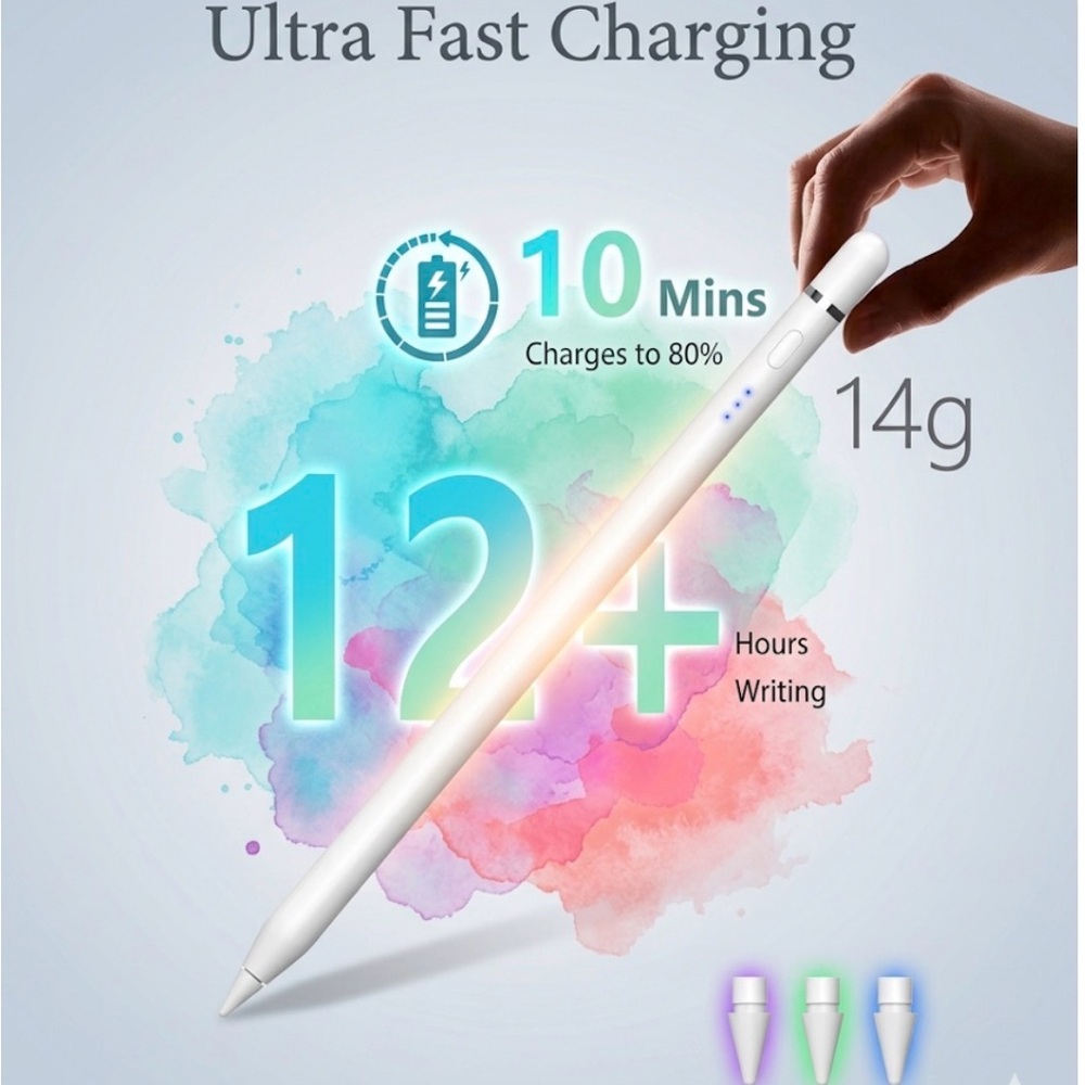Xpencifan iPad Stylus Pen 2018-2026 Magnetic Charging Palm Rejection Pencil